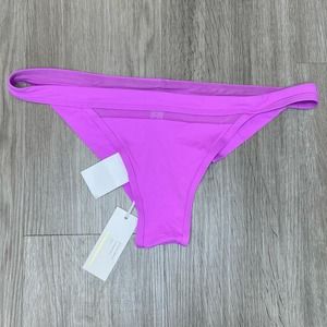 Kopper & Zink Women's Magenta Evie High Leg Cheeky Cut Bikini Swim Bottoms sz L